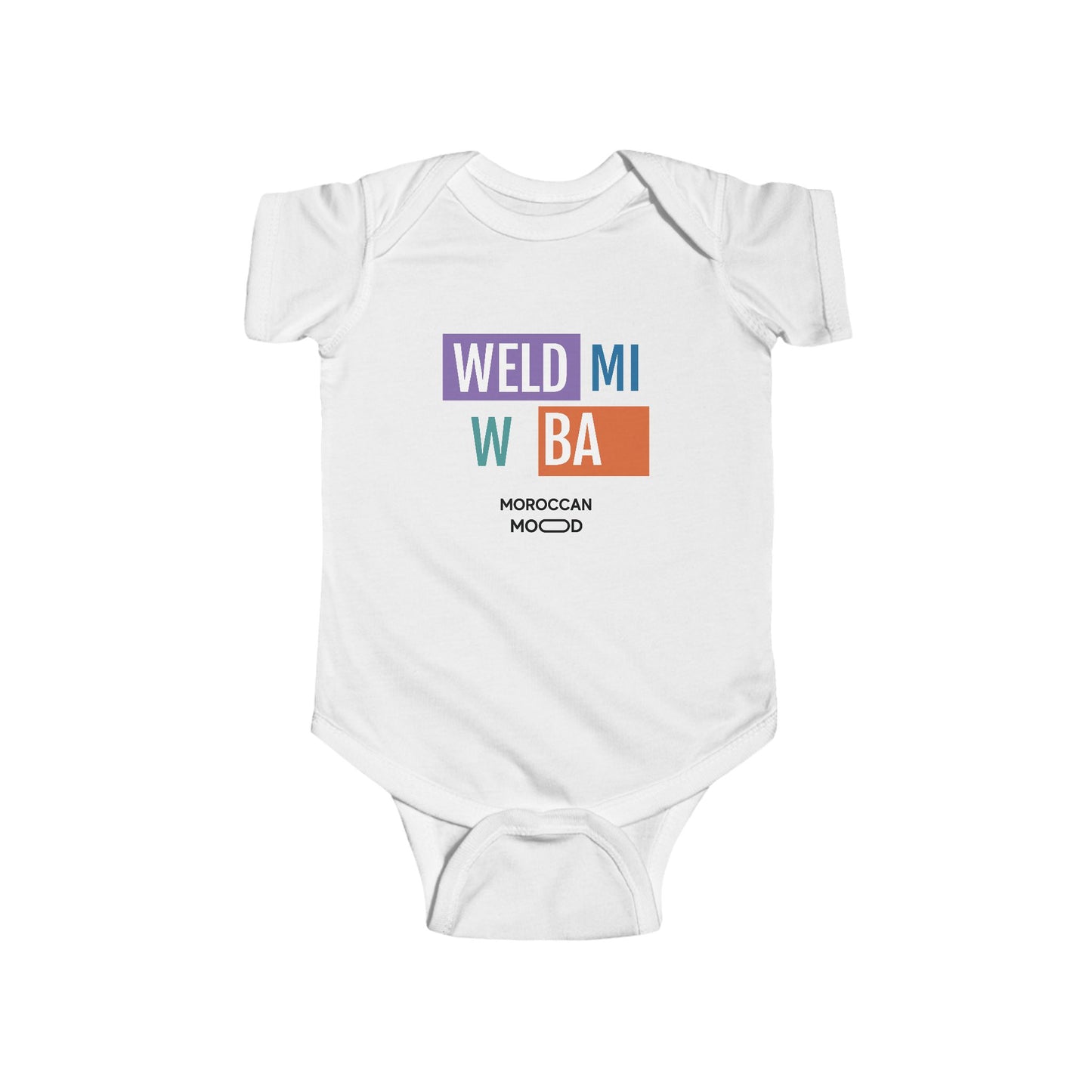 👶 Body Bébé Weld Mi w Ba Humour Marocain - Confort, Style et Bled Vibes