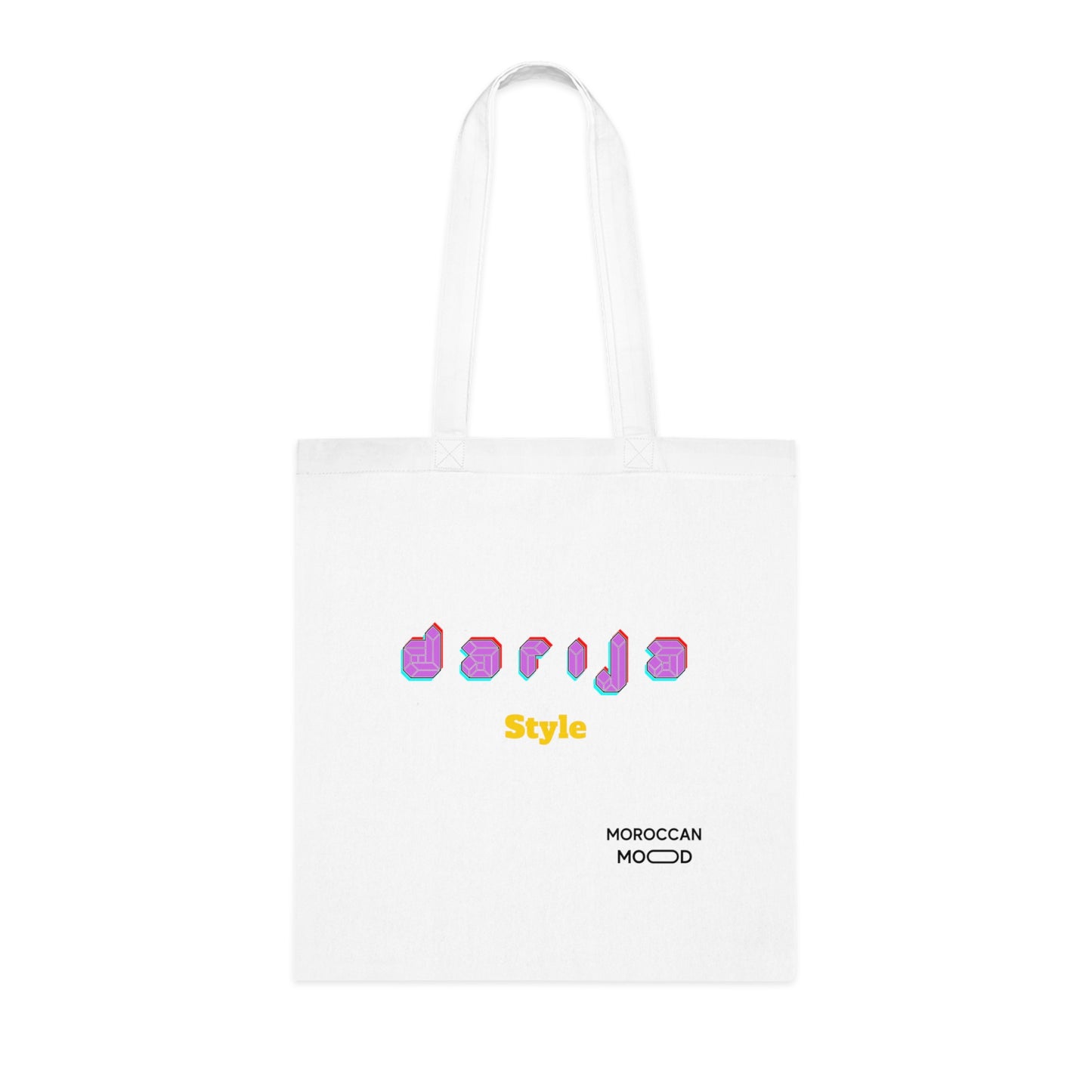 👜 Tote Bag en Coton Darija Style - Élégance & Praticité aux Couleurs du Maroc 🇲🇦